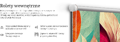 Roletă blackout cu model abstracție florală