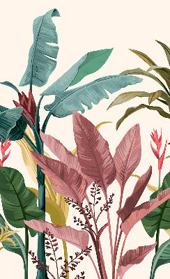 Perdea roleta cu frunze colorate