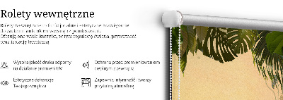 Roleta blackout cu cadru de plante