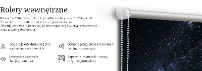 Roleta opacă cu model cer înstelat