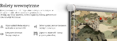 Perdea roleta cu model Munte