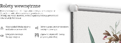 Perdea roleta cu model Floare