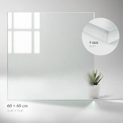 Blat de masă pătrat Semitransparent