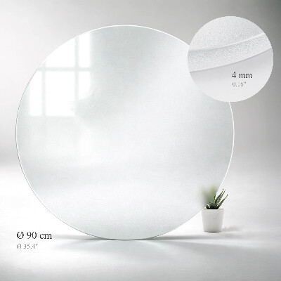 Blat de masă rotund Semitransparent