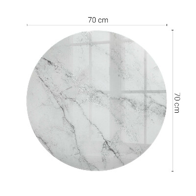 Blat sticlă rotund Model asemănător marmurei