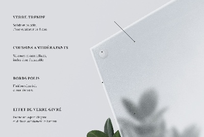 Blat de masă dreptunghiular Semitransparent