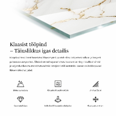 Blat de masă imprimat Negru solid elegant