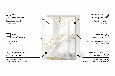 Blat de sticlă decorativă Mozaicuri decorative cu detalii