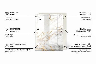 Blat de sticlă decorativă Mozaicuri decorative cu detalii