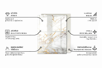 Blat de sticlă decorativă Mozaicuri decorative cu detalii