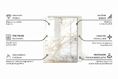 Blat de sticlă decorativă Mozaicuri decorative cu detalii