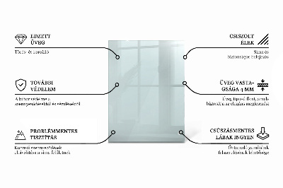 Blat masă terasă dreptunghiular transparent