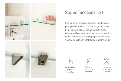 Raft din sticlă Semitransparentă