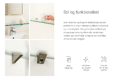 Raft din sticlă Semitransparentă