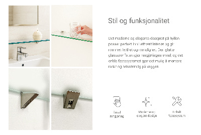 Raft din sticlă Semitransparentă