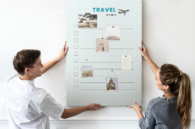 Tablă de plută Planificator de călătorii