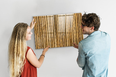 Tablă magnetică din sticla Bețe de bambus
