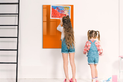 Tablă magnetică copii culoare portocalie
