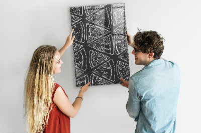 Tablă magnetică perete Desen pizza