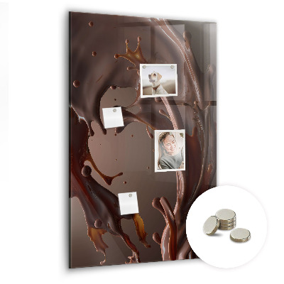 Tablă magnetică perete Ciocolata cu lapte