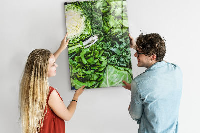Tablă magnetică perete Salată verde suculentă