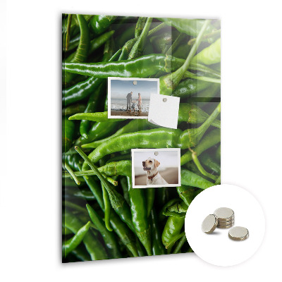 Tablă magnetică perete Ardei verzi