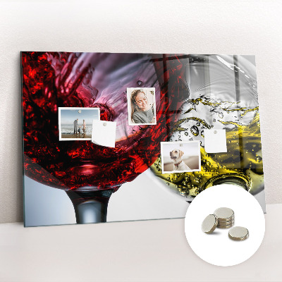Tablă magnetică pentru magneti Pahare de vin