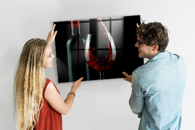 Tablă magnetică pentru magneti O sticla de vin