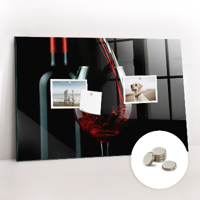 Tablă magnetică pentru magneti O sticla de vin
