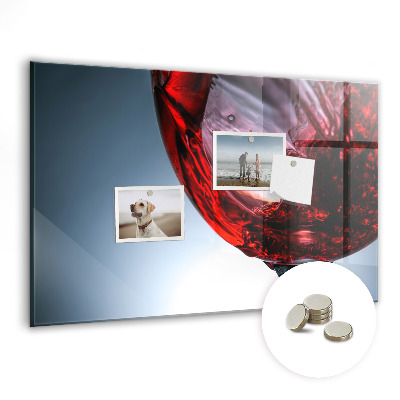 Tablă magnetică pentru magneti Pahar de vin