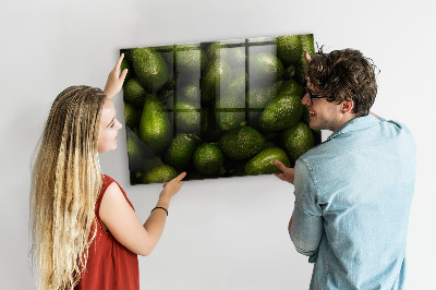 Tablă magnetică pentru magneti Un avocado
