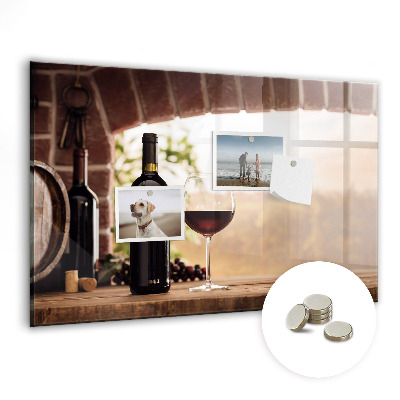 Tablă magnetică pentru magneti Sticle de vin