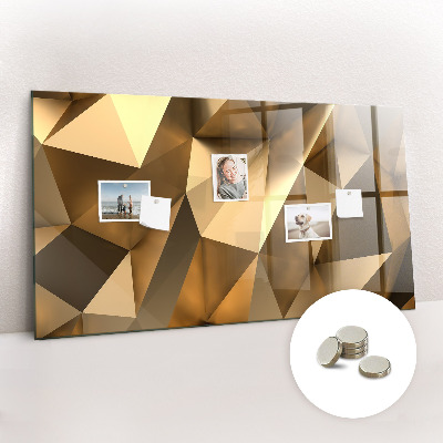 Tablă magnetică pentru perete Triunghiuri abstracte