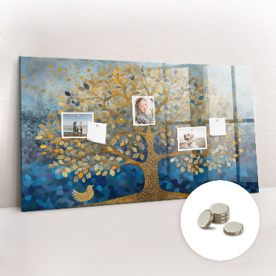 Tablă magnetică pentru perete Copac abstract