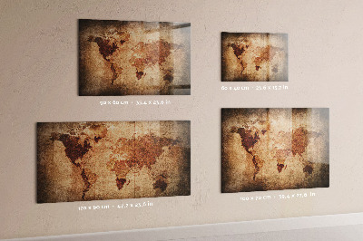 Tablă magnetică copii Harta lumii vechi