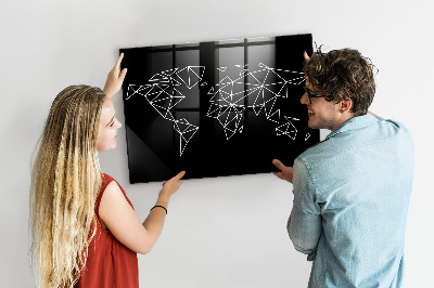 Tablă magnetică copii Harta lumii moderne