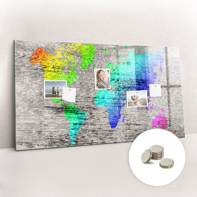 Tablă magnetică copii Harta lumii