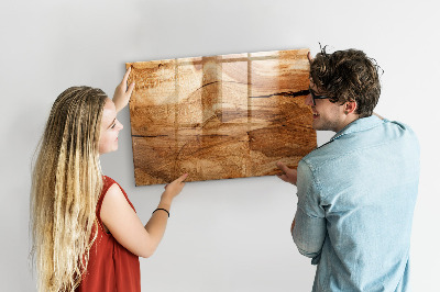 Tablă magnetică din sticla Textura lemnului