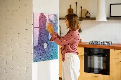 Tablă de desenat magnetică cu model abstracție în gradient