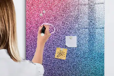 Tablă de desenat magnetică cu model abstracție în gradient