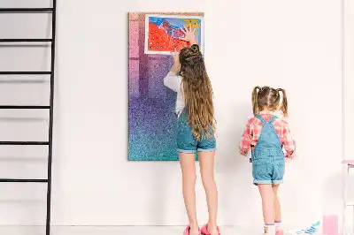 Tablă de desenat magnetică cu model abstracție în gradient