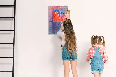 Tablă de desenat magnetică cu model abstracție în gradient