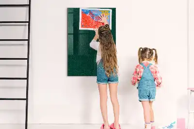 Tablă magnetică pentru scris cu model de frunze liniare