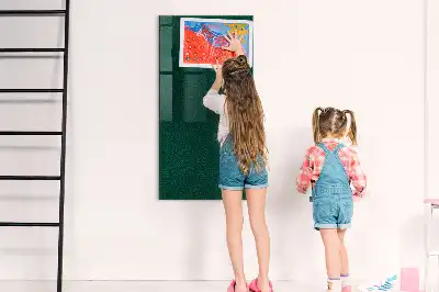 Tablă magnetică pentru scris cu model de frunze liniare