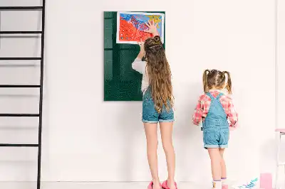 Tablă magnetică pentru scris cu model de frunze liniare