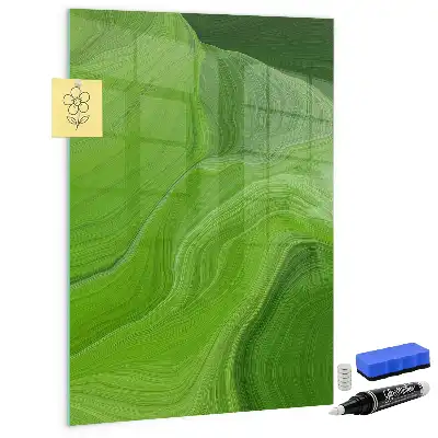 Tablă magnetică pentru scris model cu abstracție de valuri