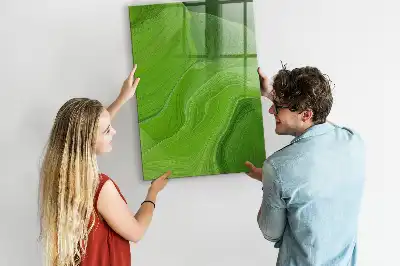 Tablă magnetică pentru scris model cu abstracție de valuri