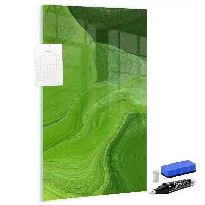 Tablă magnetică pentru scris model cu abstracție de valuri