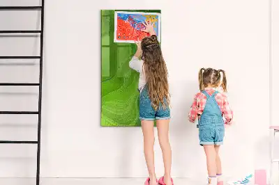 Tablă magnetică pentru scris model cu abstracție de valuri