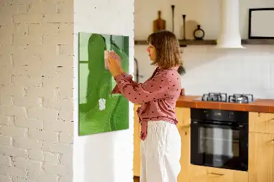 Tablă magnetică pentru scris model cu abstracție de valuri